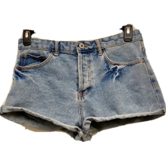 FOREVER 21 Button Fly Light High Rise Cutoff Short - Picture 1 of 4